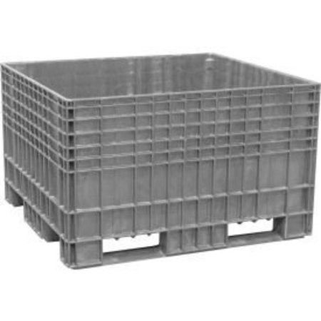 AKRO-MILS Buckhorn BF4844290051000 - 48x44x29 Agricultural Bulk Container-FDA Compliant Light Gray BF4844290051000